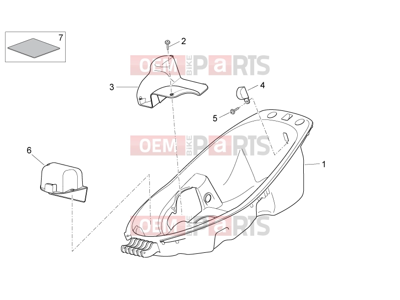 FRAME » Undersaddle - Aprilia Atlantic 125 E3 2012