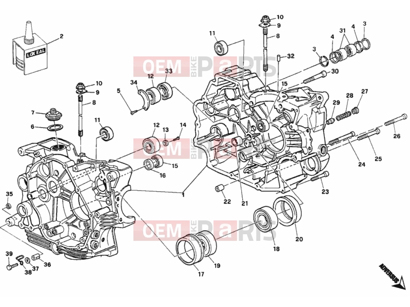 DUCATI 2008 Monster 400 CRANKCASE » ENGINE CASE