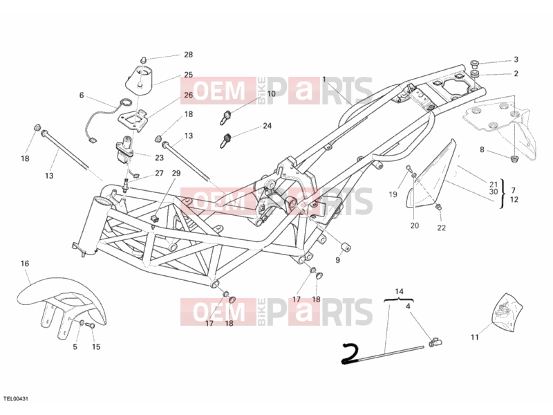 DUCATI 2008 Monster 695 FRAME » FRAME