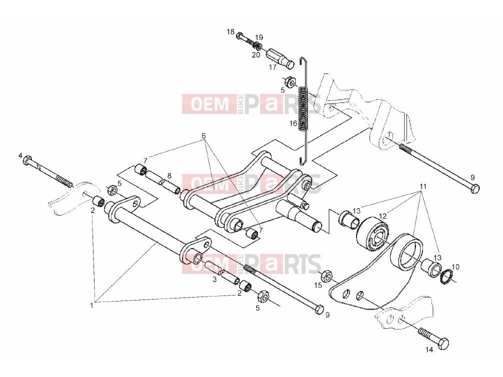 derbi Boulevard 125 4T Tables » Engine support