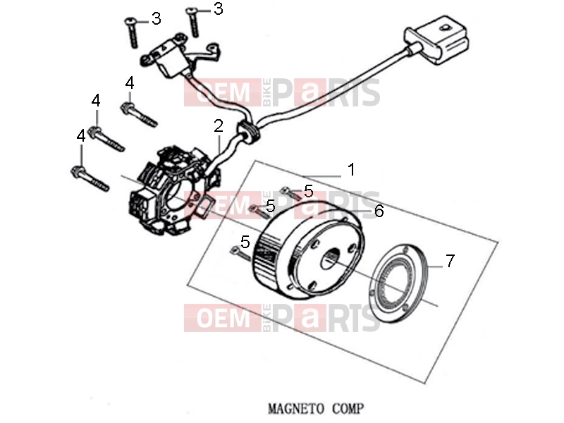 derbi ETX 150 Engine » MAGNETO COMP