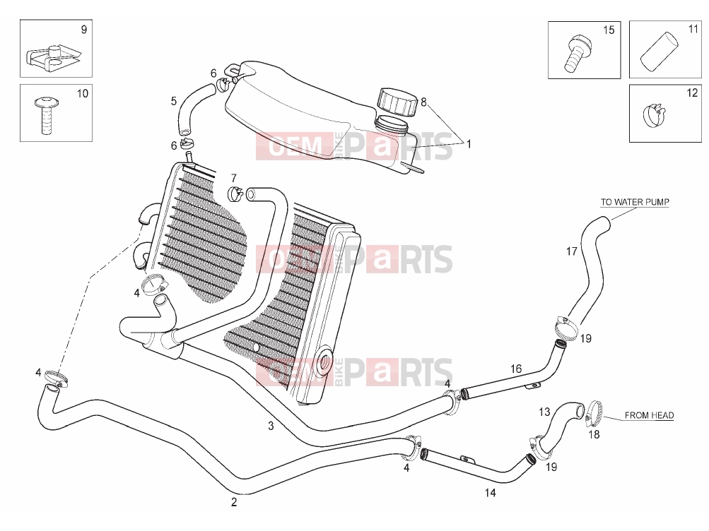 derbi Rambla 300 Tables » Cooling system