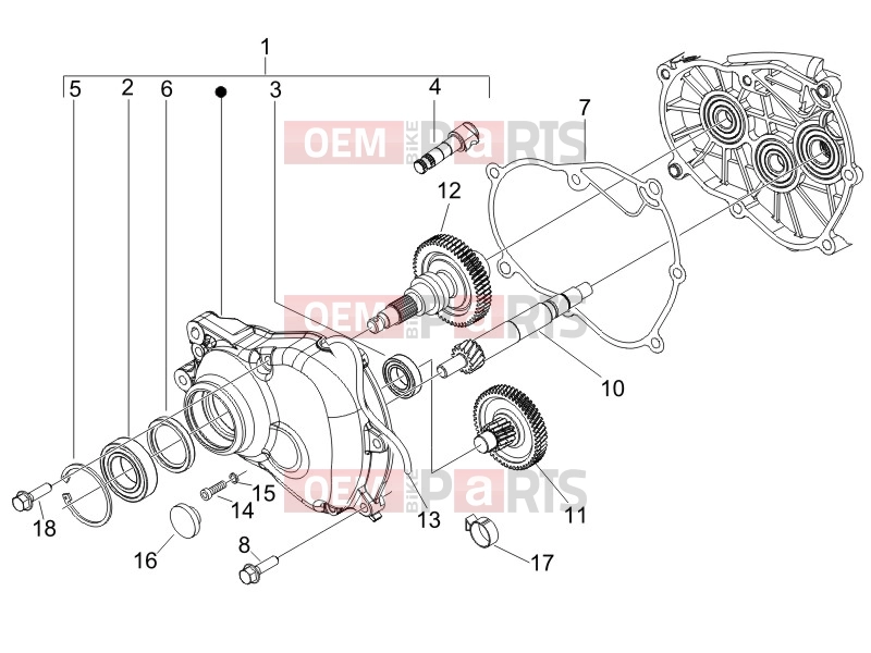 Engine » Reduction unit - Derbi Sonar 150 2010