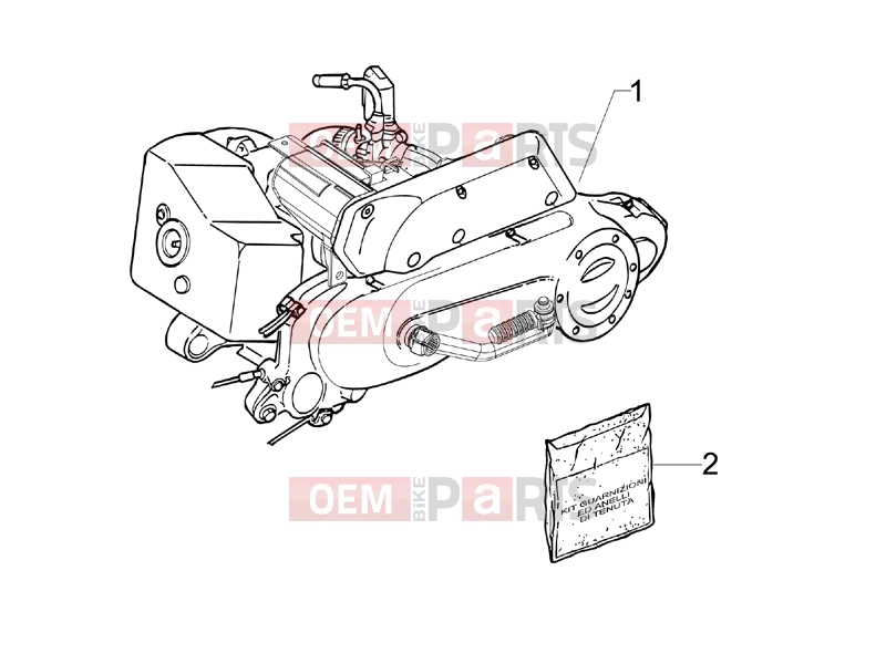 derbi Sonar 50 2T Engine » Engine, assembly
