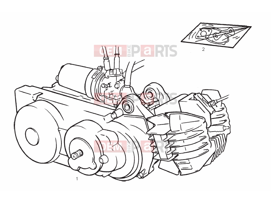 derbi Variant Start-Courier 50 Tables » Engine