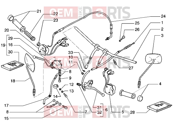 Handlebars » Handlebars - Gilera Coguar