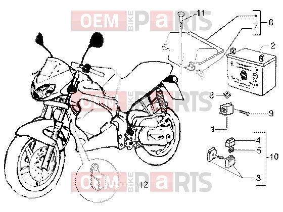 gilera DNA GP Experience Electrical system » Battery-remote control switch
