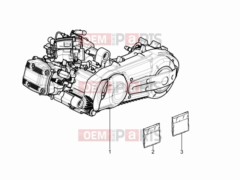 gilera 2009 Nexus 500 Engine » Engine, assembly