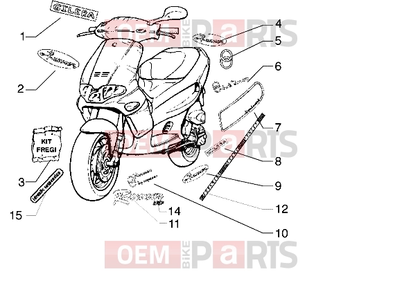 gilera Runner 50 2T Chassis » Emblems