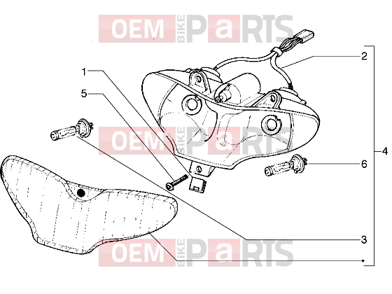 Electrical system » Optical unit - Gilera Runner 180 VXR