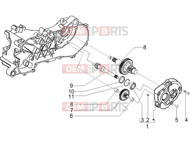 gilera 2011 Runner 50 SP Engine » Reduction unit