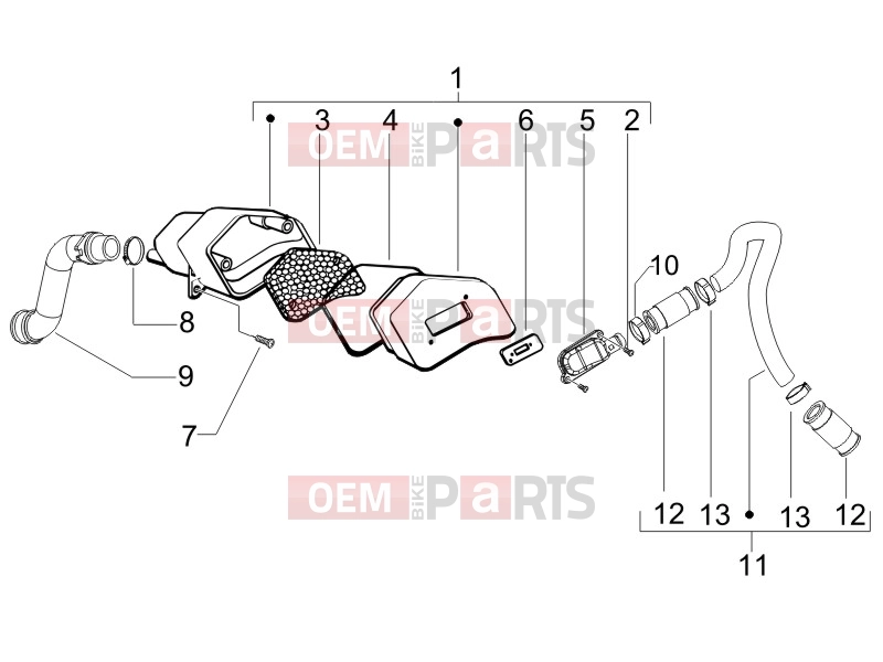 gilera 2015 Runner 50 SP Engine » Secondary air box
