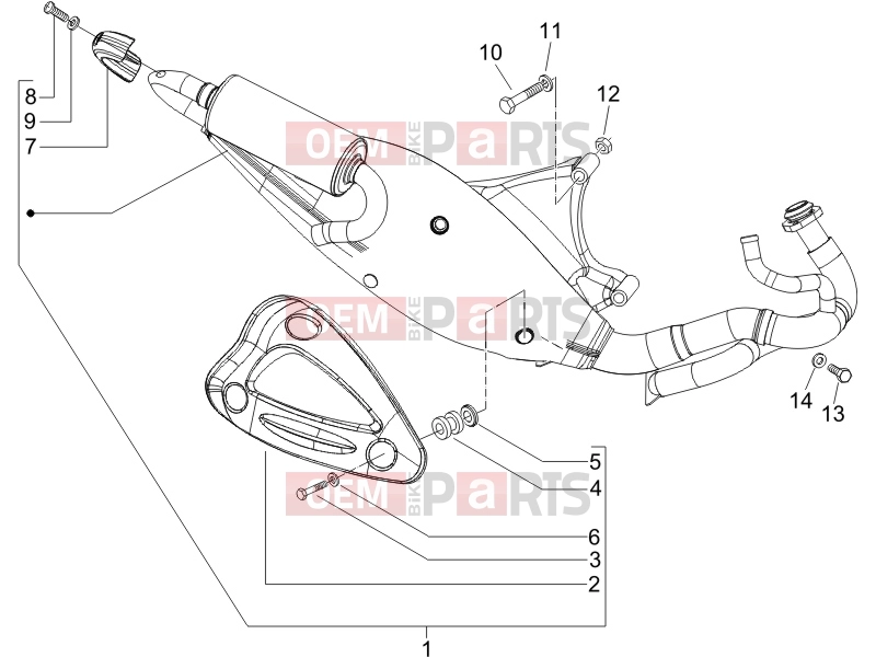 gilera 2016 Runner 50 SP Engine » Silencer
