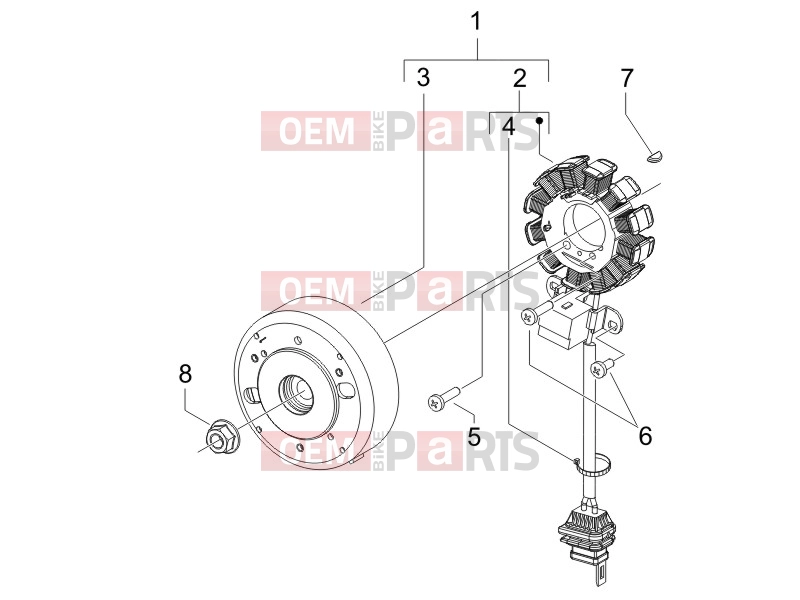 Engine » Flywheel magneto - Gilera Runner 50 SP 2017