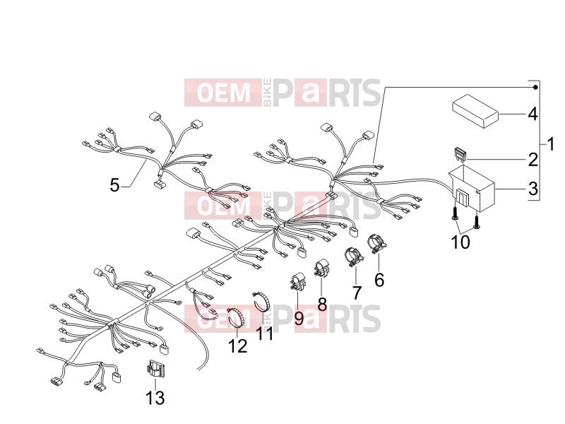 gilera 2011 Runner 200 ST 4T Electrical system » Main cable harness