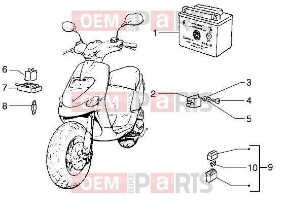 gilera Stalker 50 Electrical system » Electrical devices