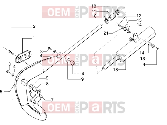 Engine » Silencer - Gilera Surfer