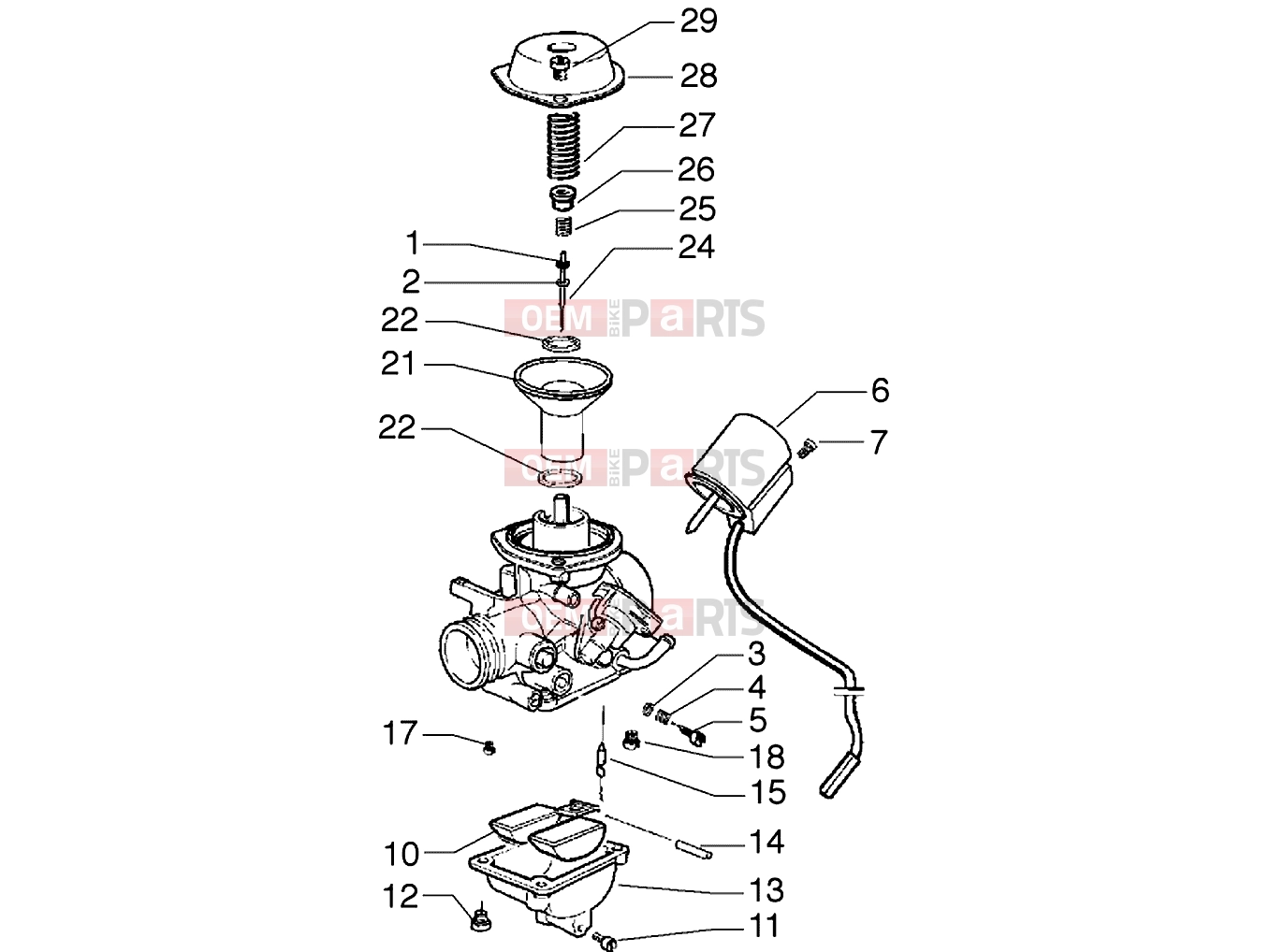 gilera Runner VX Engine » Carburettor