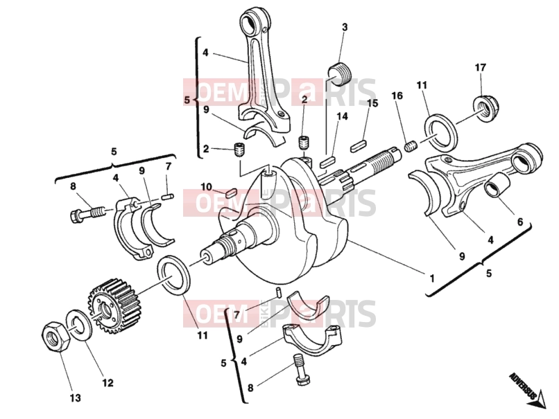 DUCATI 2007 Monster 400 CRANKSHAFT » ENGINE CASE