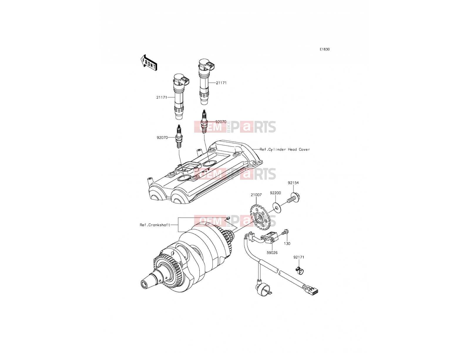 Ignition System - Kawasaki ER-6f ABS (EX650FCF) 2012