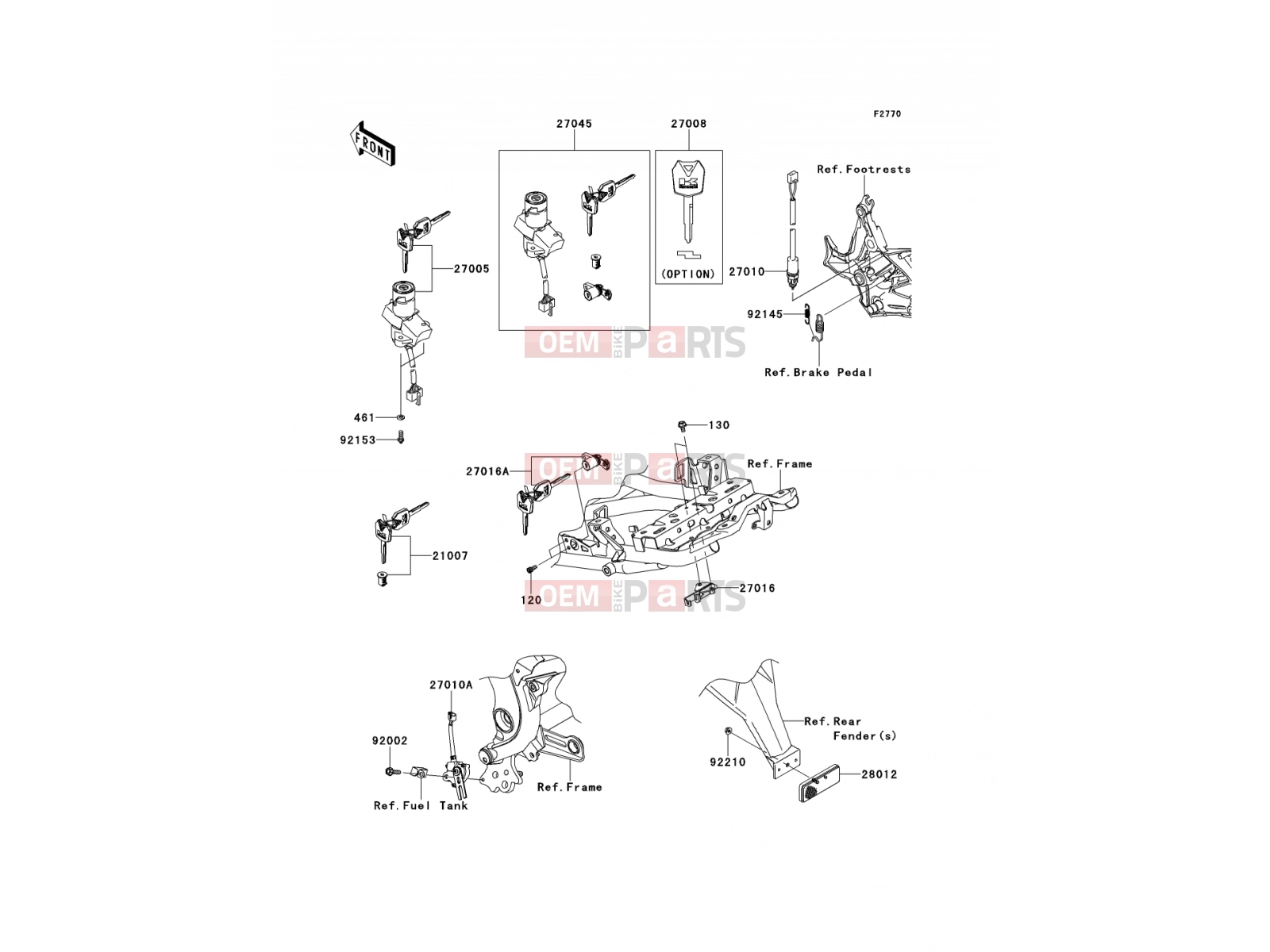 KAWASAKI 2012 Ignition Switch