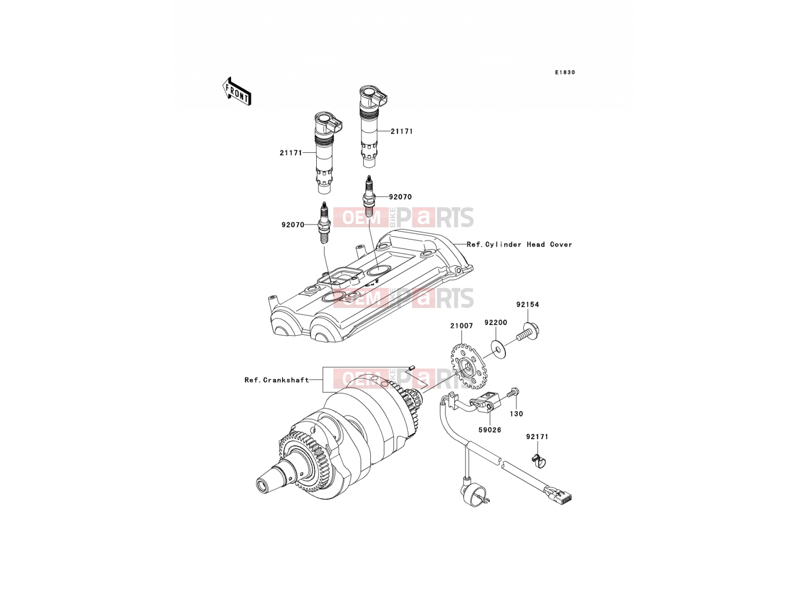 Ignition System - Kawasaki VERSYS ABS (KLE650DCFW) 2012