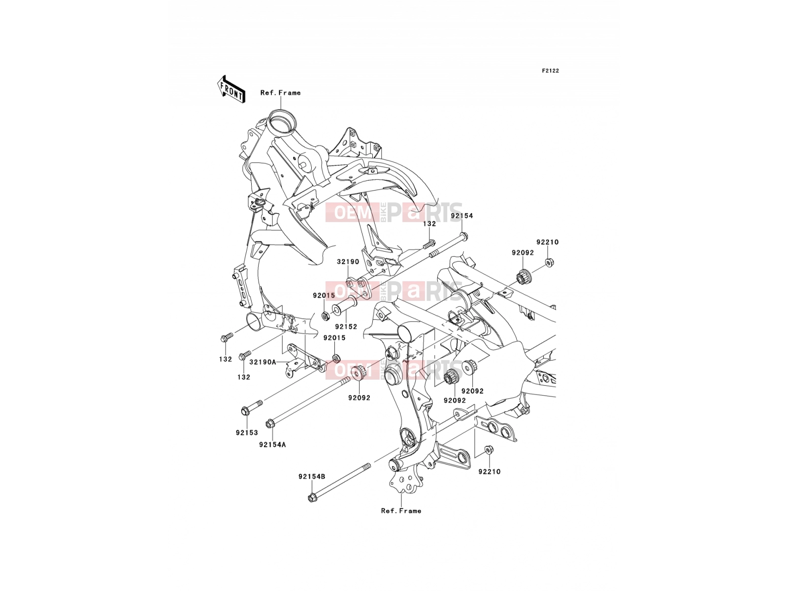 Engine Mount - Kawasaki VERSYS (KLE650CDF) 2013