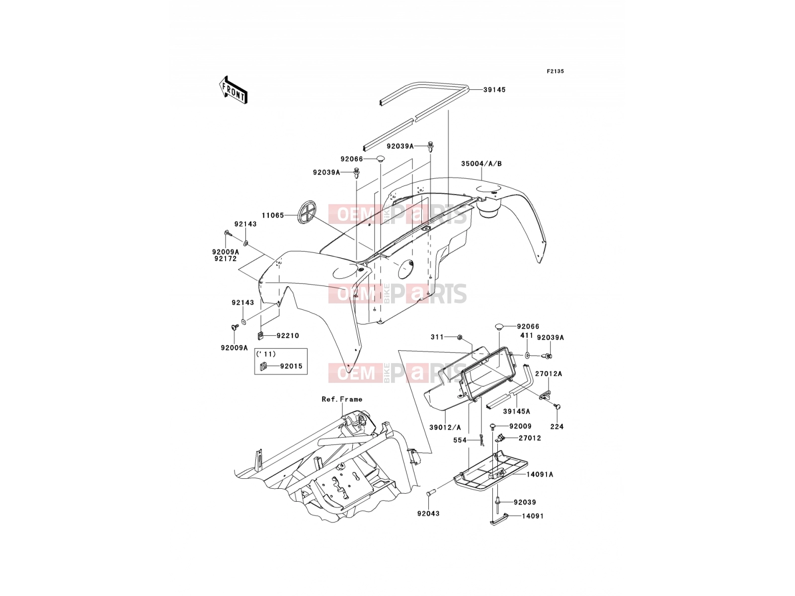 Front Box - Kawasaki MULE 600 (KAF400BCF) 2012