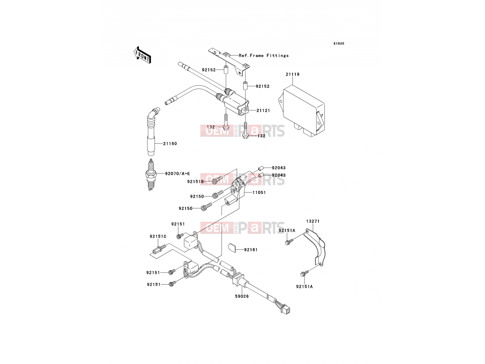 Ignition System - Kawasaki W650 (EJ650-C4) 2002