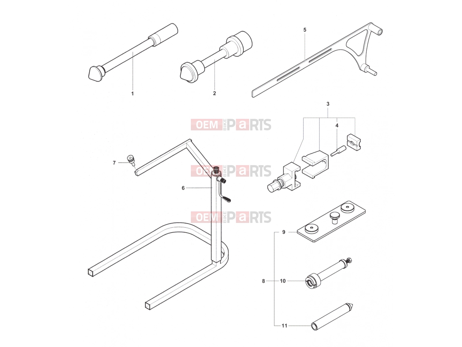 MV Agusta Brutale 800 <2016 Service Tools Frame 2