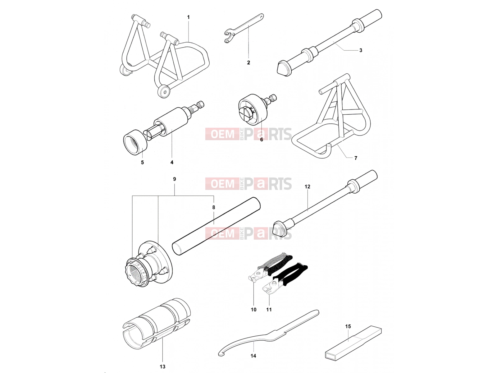 MV Agusta Brutale 800 RR Service Tools Frame 1