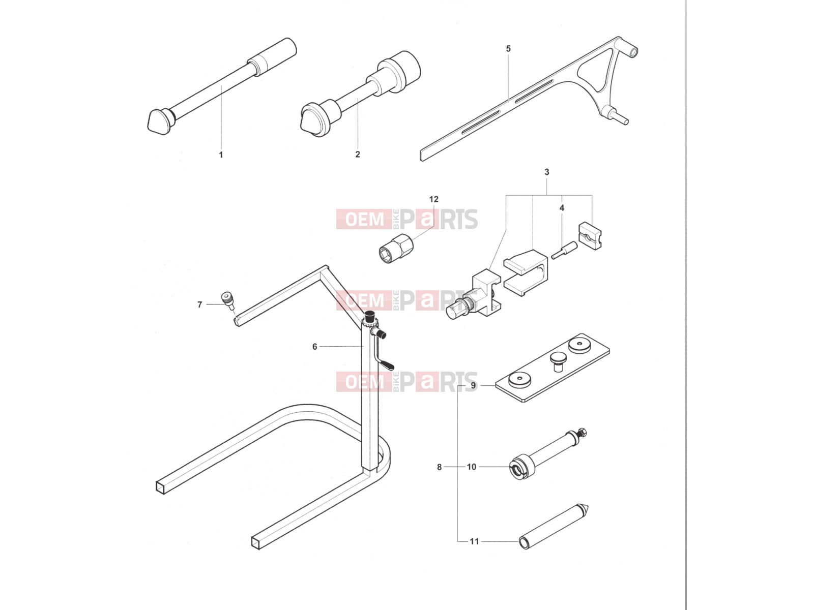 MV Agusta Brutale 800 <2016 Service Tools Frame 2