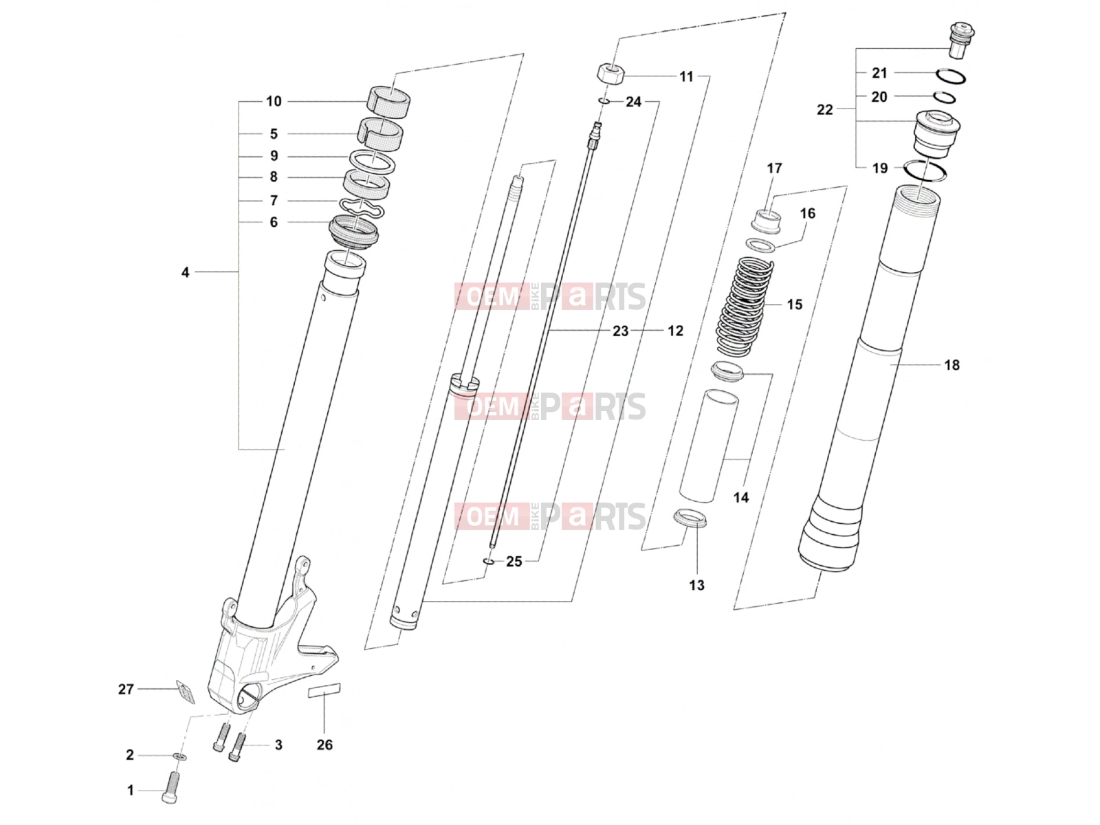 MV Agusta Brutale 920 Front Fork Left