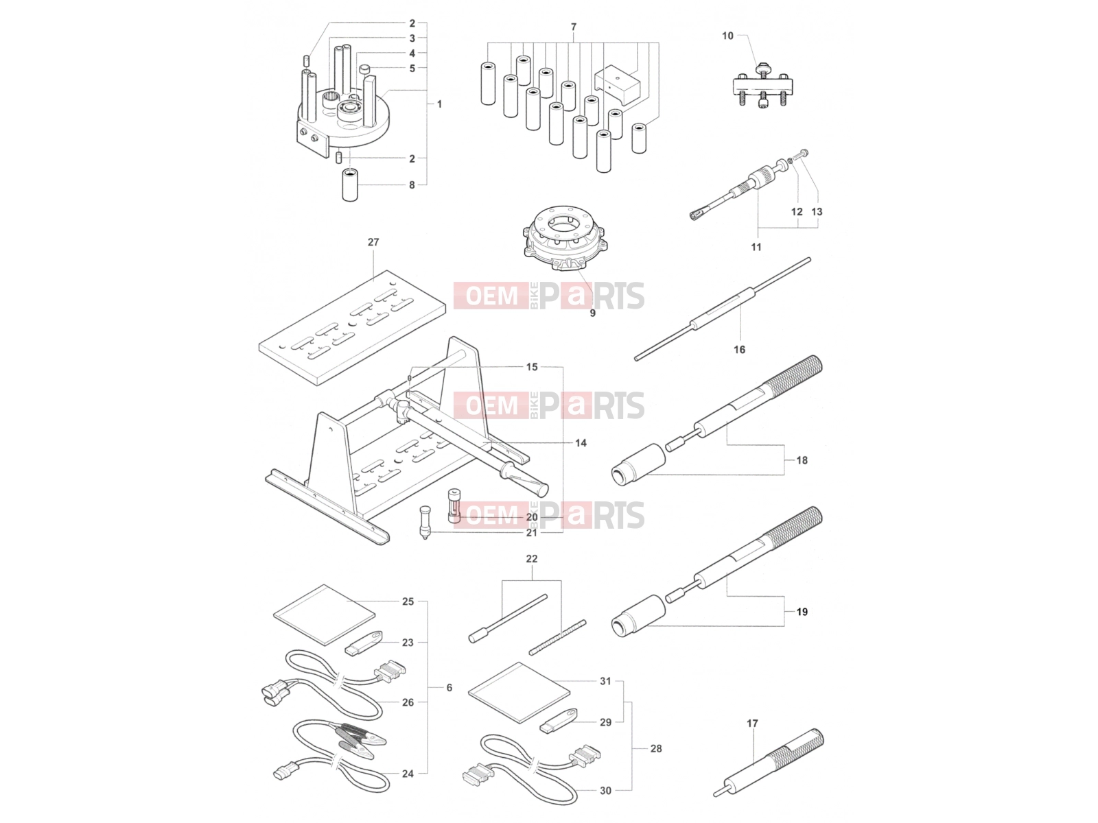 MV Agusta 2012 F4 RR Service Tools Engine 1
