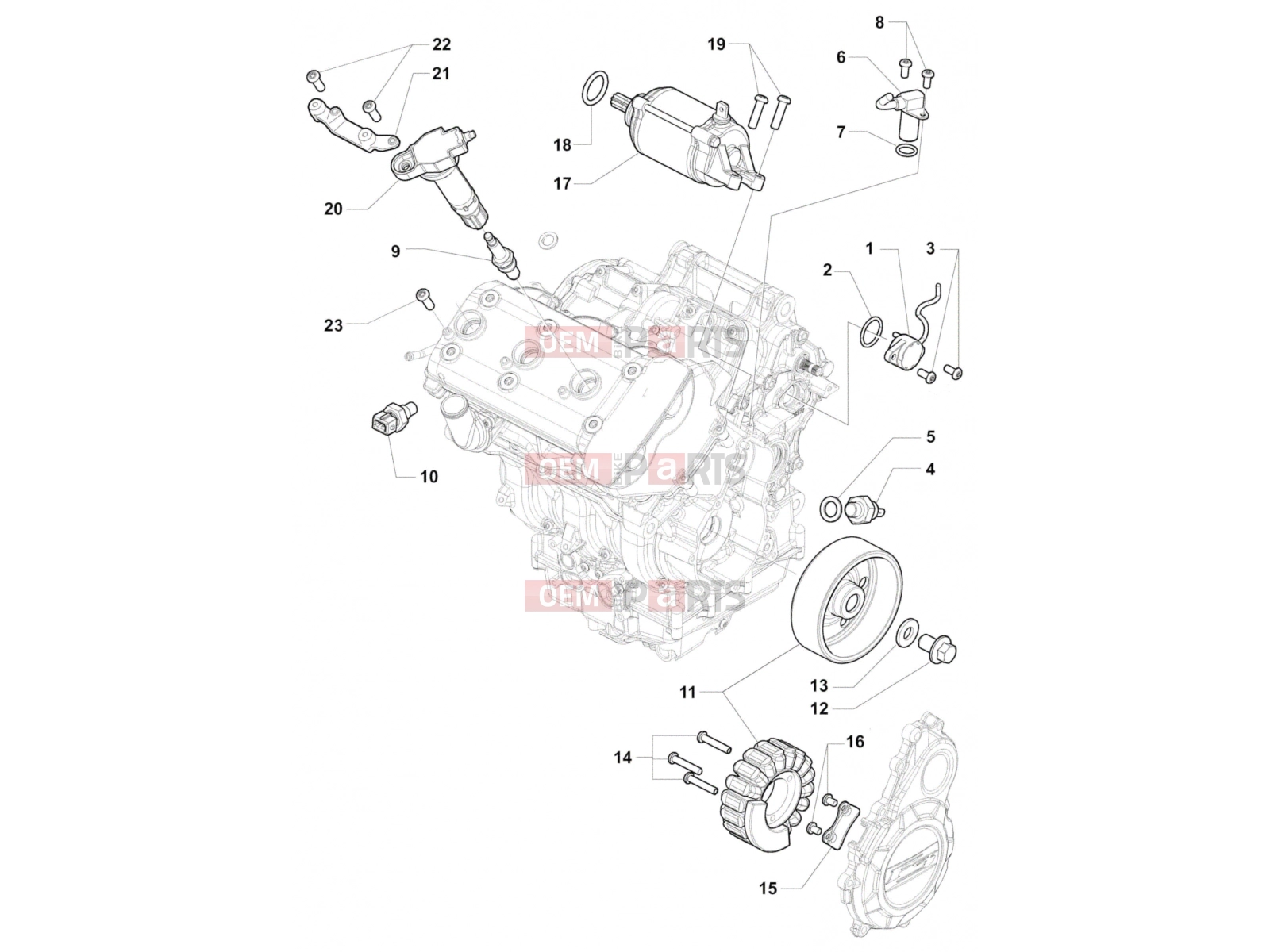 Engine Electric System - MV Agusta Stradale 800