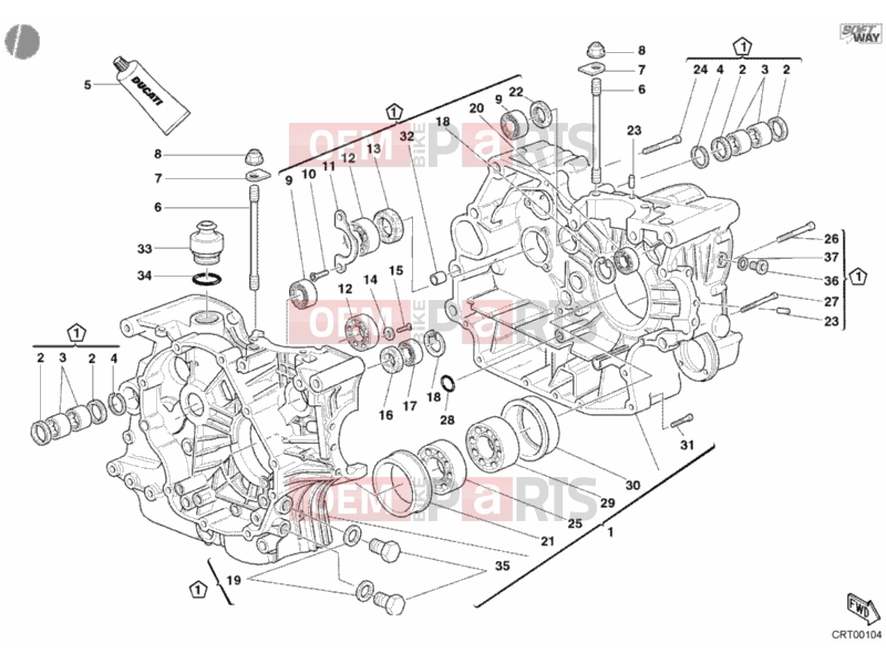 DUCATI 2006 Monster 620 CRANKCASE » ENGINE CASE
