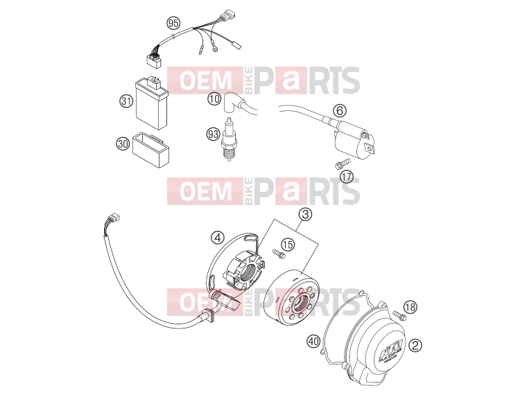IGNITION SYSTEM|Engine|39 - KTM 85 SX (6001D9) [EU] 2004