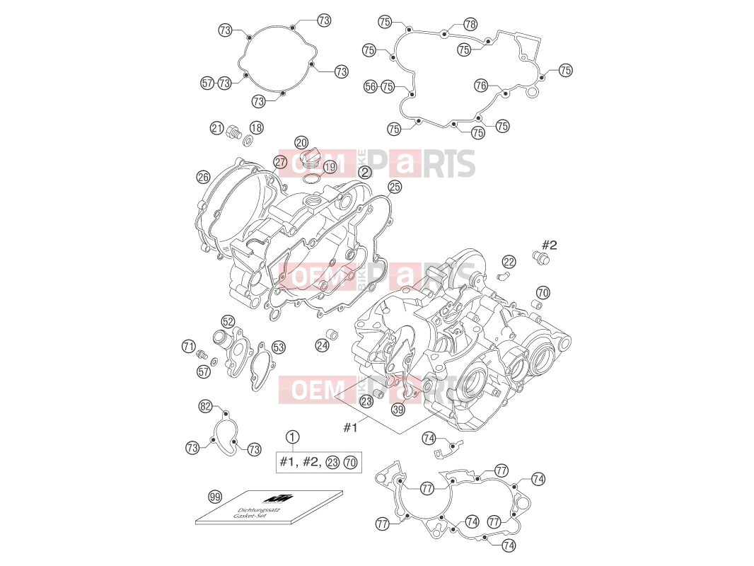 KTM 85 SX (6001D8) [EU] 2004 ENGINE CASE|Engine|30