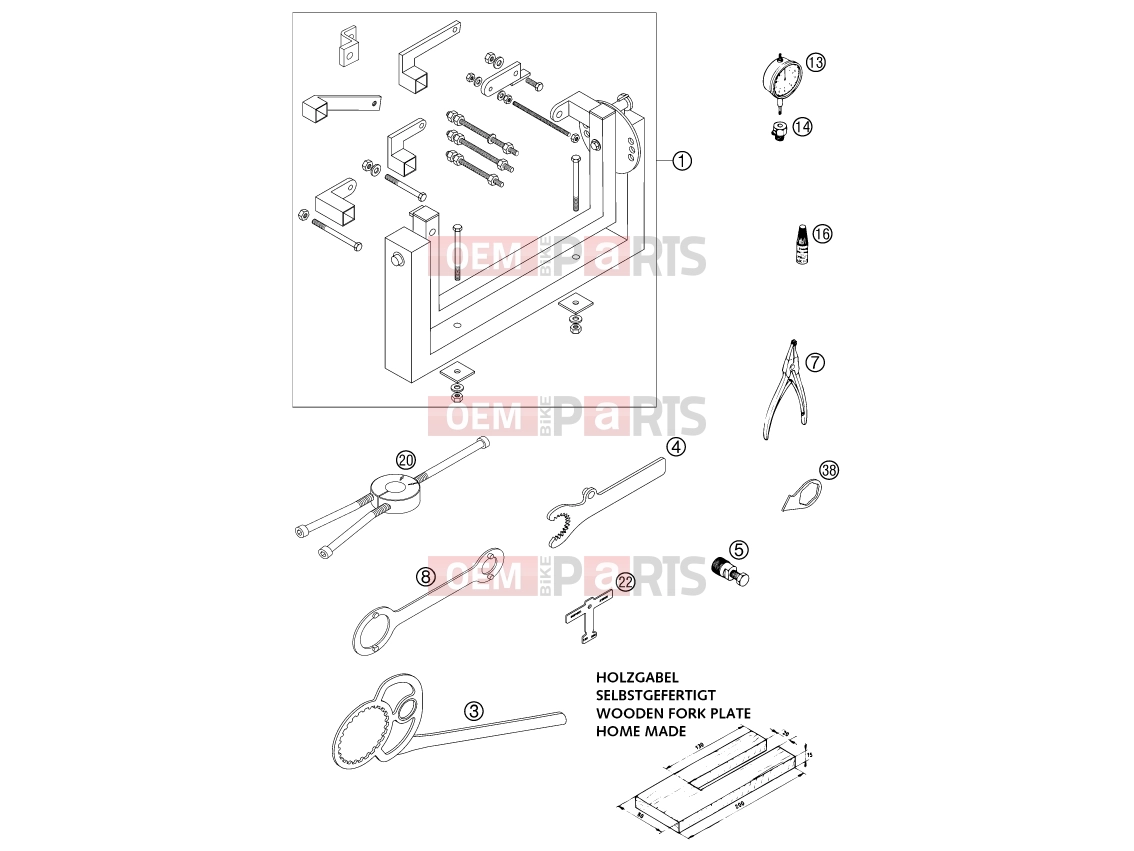 Special tools (engine)|Engine|29 - KTM 200 SX (620130) [EU] 2003