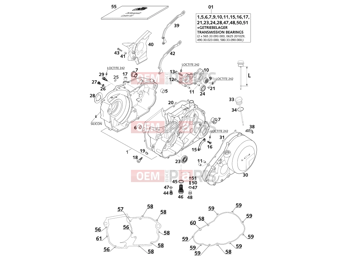 ENGINE CASE|Engine|30 - KTM 400 LC4-E (932606) [EU] 2000