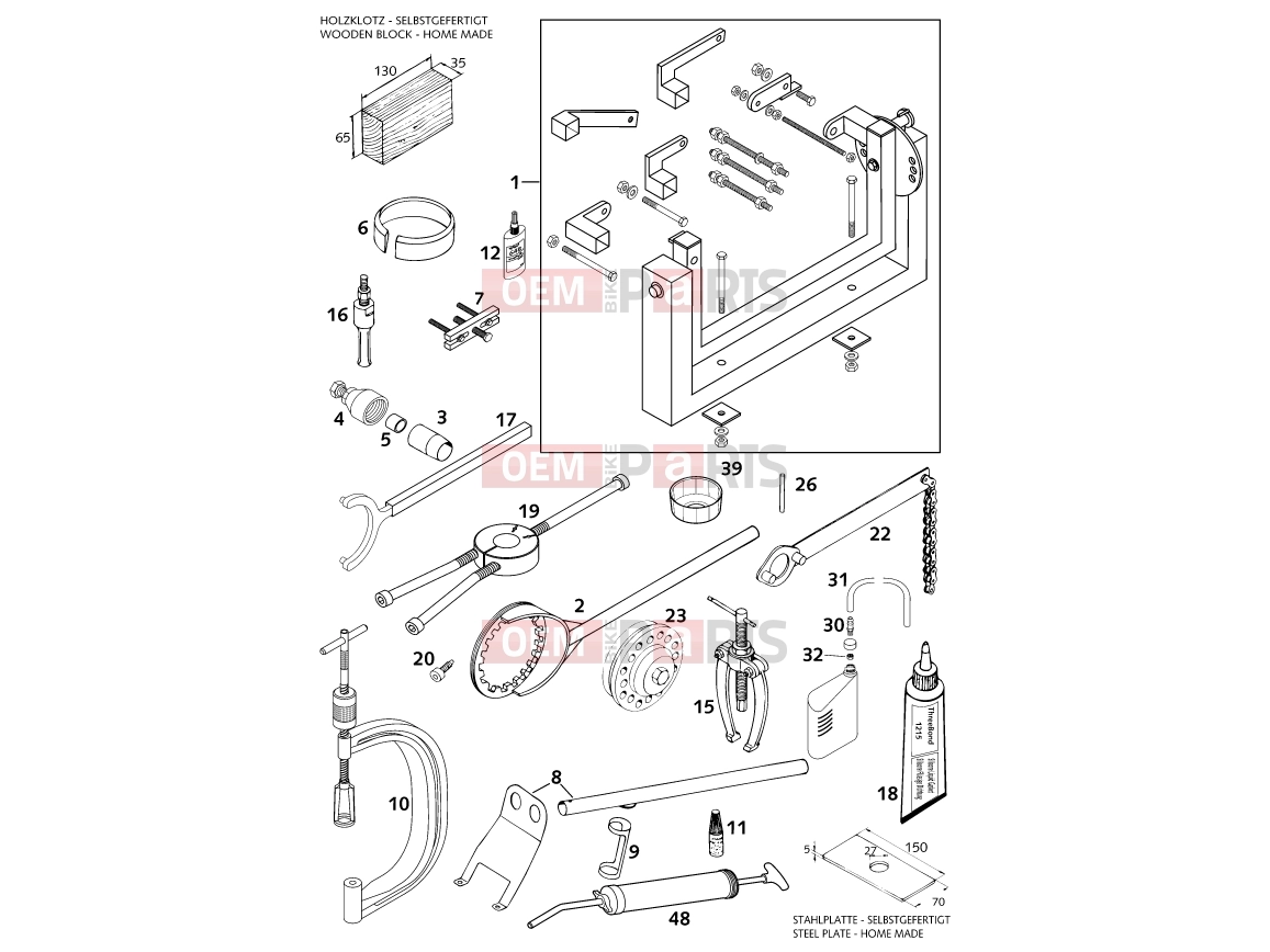 Special tools (engine)|Engine|29 - KTM 400 LC4-E (930306) [EU] 2000