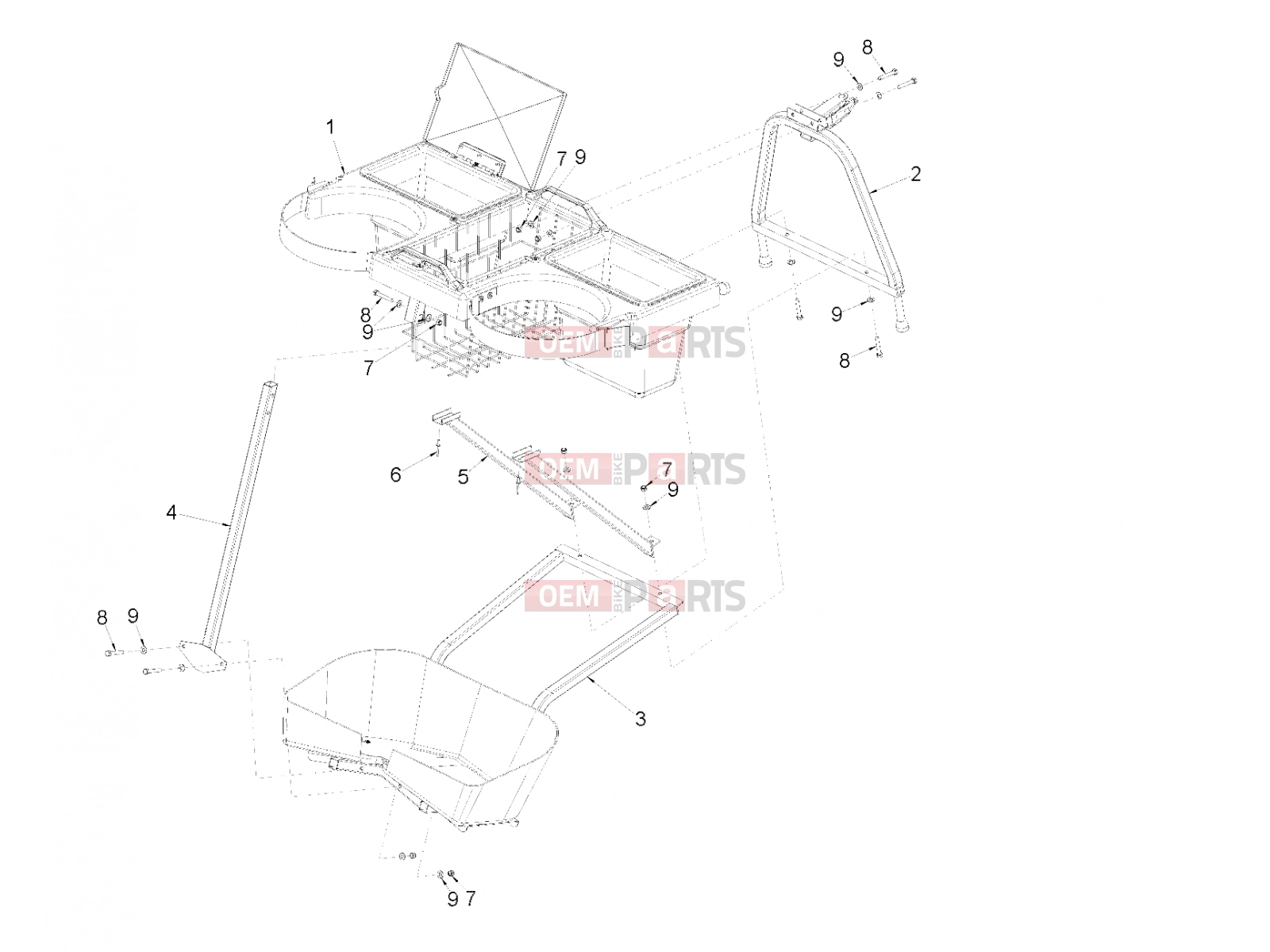 Polaris 2011 LEV GEM - e2/e4/e6/eS/eL/eLXD FRAME | FRAME, OPTIONS, LINKSBACK - e2/e4/e6 (49GEMOPTIONS11LINKSBACK)