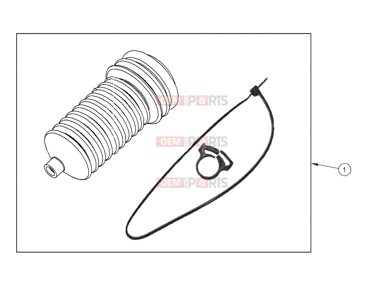Polaris 2011 LEV GEM - e2/e4/e6/eS/eL/eLXD STEERING | STEERING, BOOT - e2/e4/e6/eS/eL/eLXD (49GEMSTEER11BOOT)