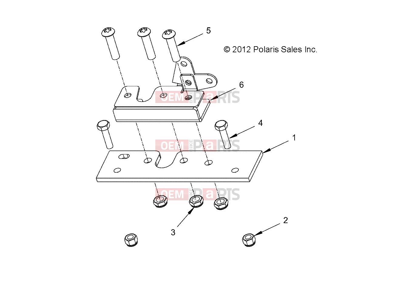 Polaris 2010 LEV GEM - E2/E4/E6/ES/EL/ELXD BODY | BODY, LATCH, PACK - e2/e4/e6 (49GEMBODY11LATCHE6)