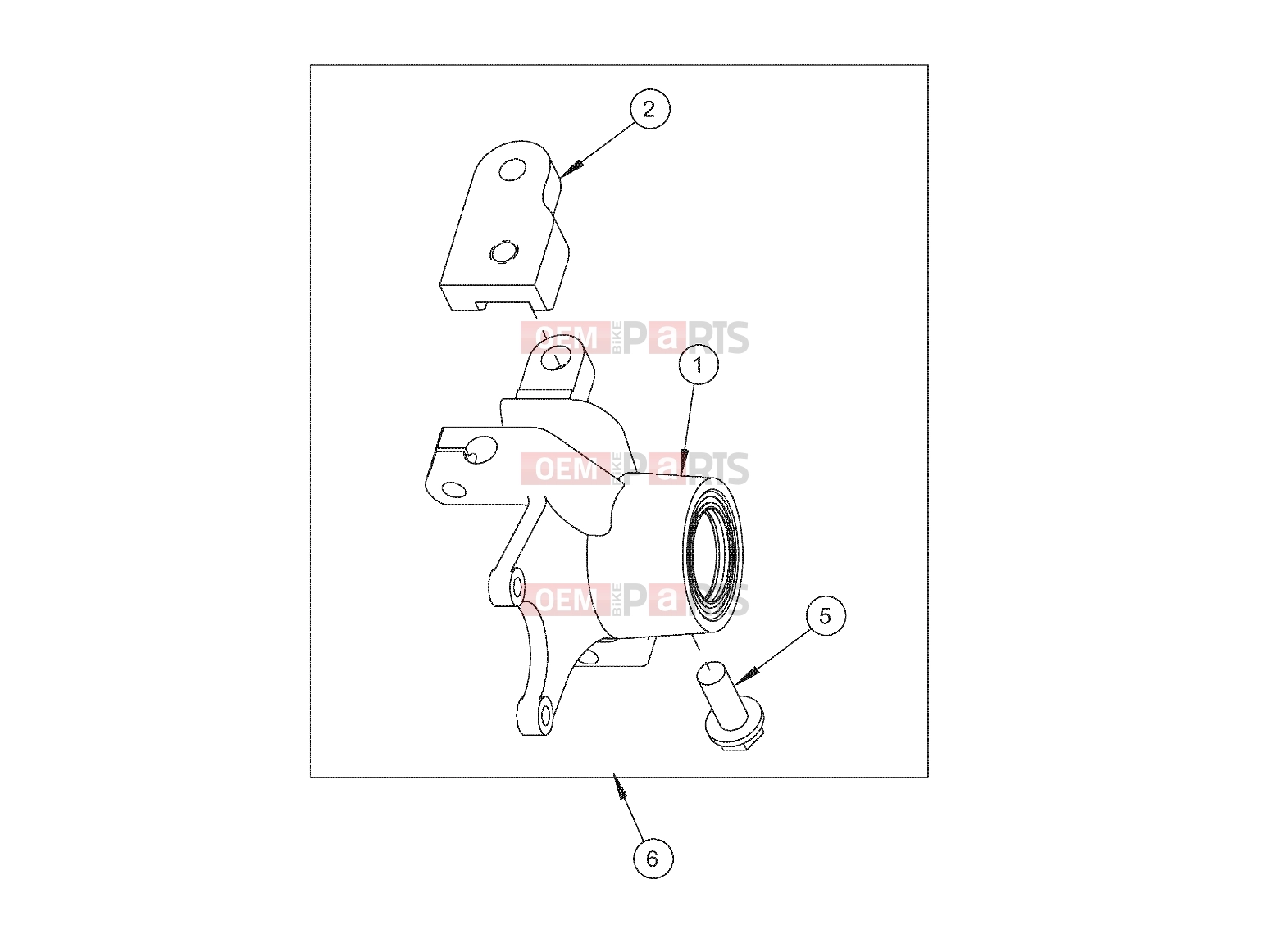 Polaris 2010 LEV GEM - E2/E4/E6/ES/EL/ELXD STEERING | STEERING, KNUCKLE, LEFT, 9.21 DISC - e2/e4/eS (49GEMSTEER11KNUCKLELTE2)
