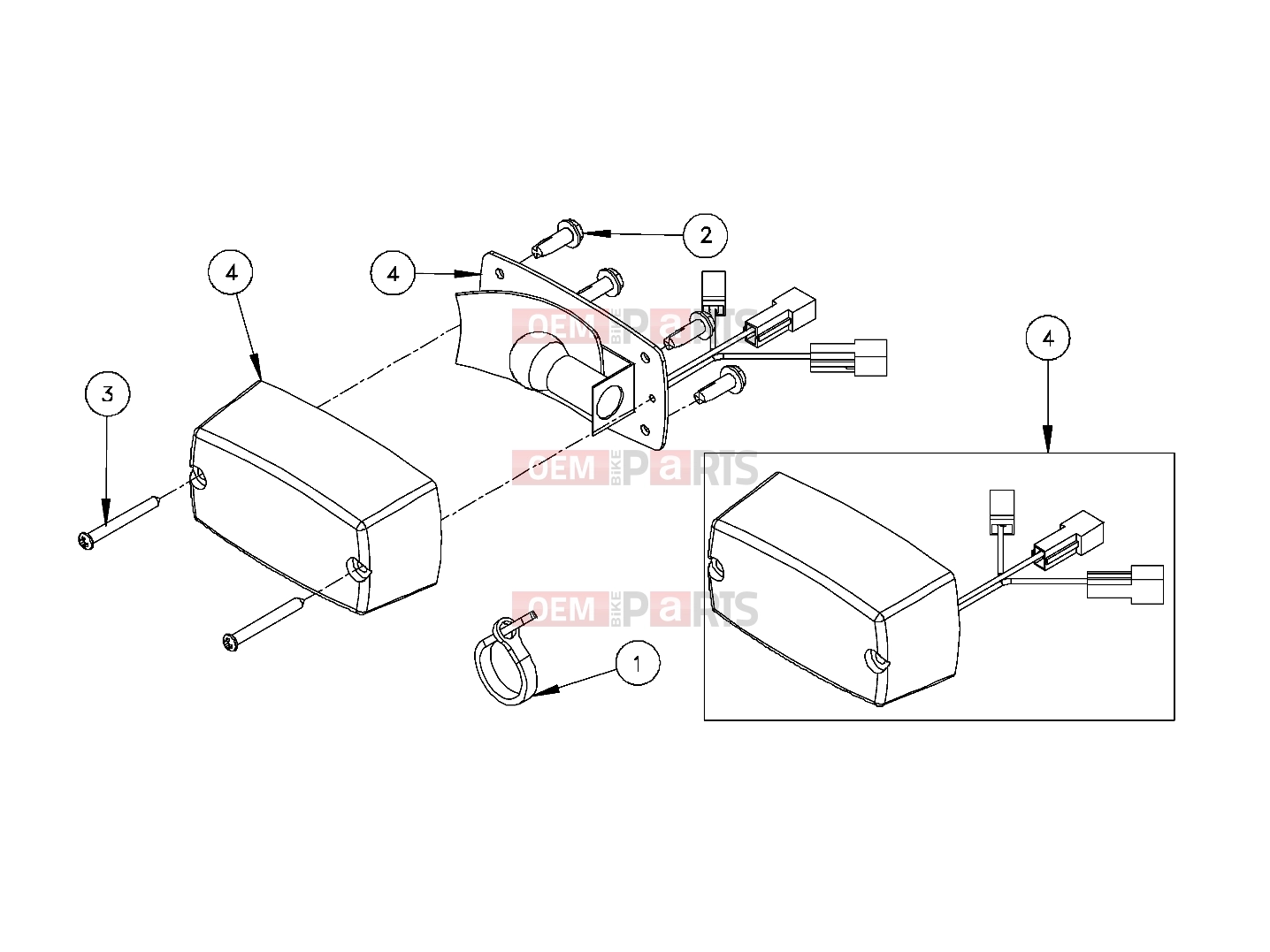 Polaris 2009 LEV GEM - E2/E4/E6/ES/EL/ELXD ELECTRICAL | ELECTRICAL, TAIL LIGHTS, PASSENGER - e2/e4/e6 (49GEMELECTRICAL11TAIL)