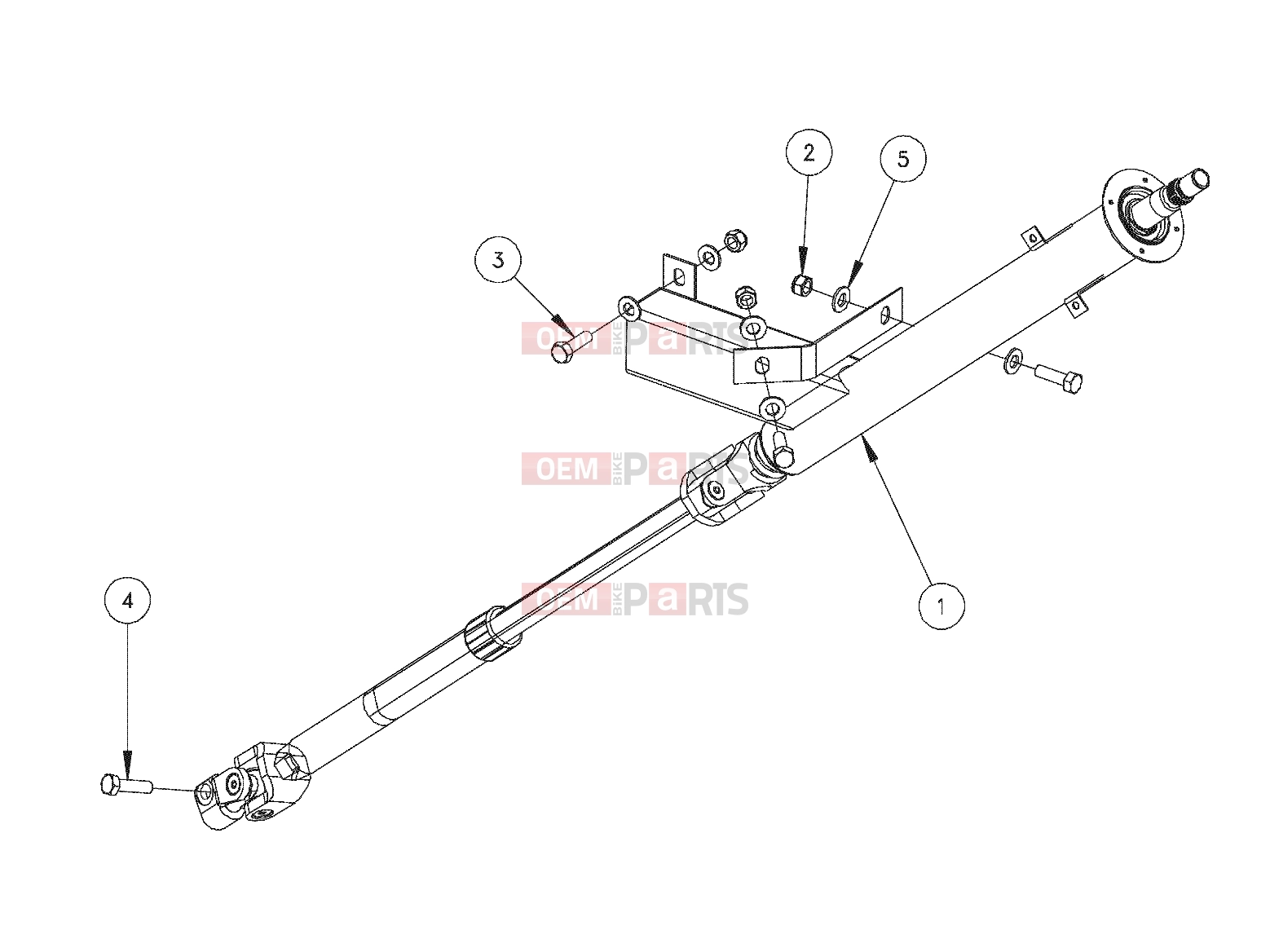 Polaris 2008 LEV GEM - E2/E4/E6/ES/EL/ELXD STEERING | STEERING, COLUMN, SPLINED - e2/e4/e6/eS/eL/eLXD (49GEMSTEER11COLUMNSPLINED)