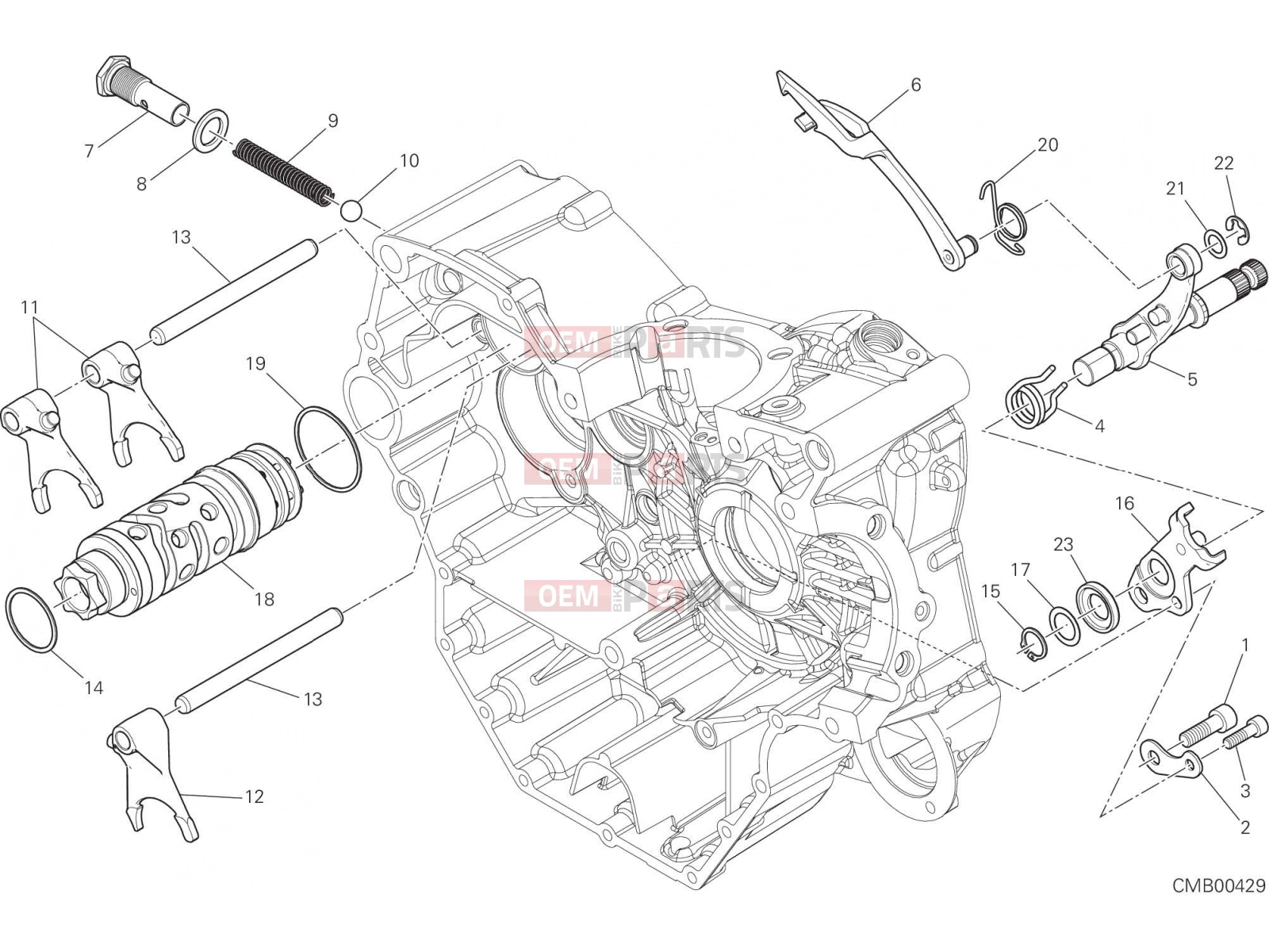 DUCATI 2016 Hyperstrada 939 SHIFT CAM - FORK [MOD:HY939STR]