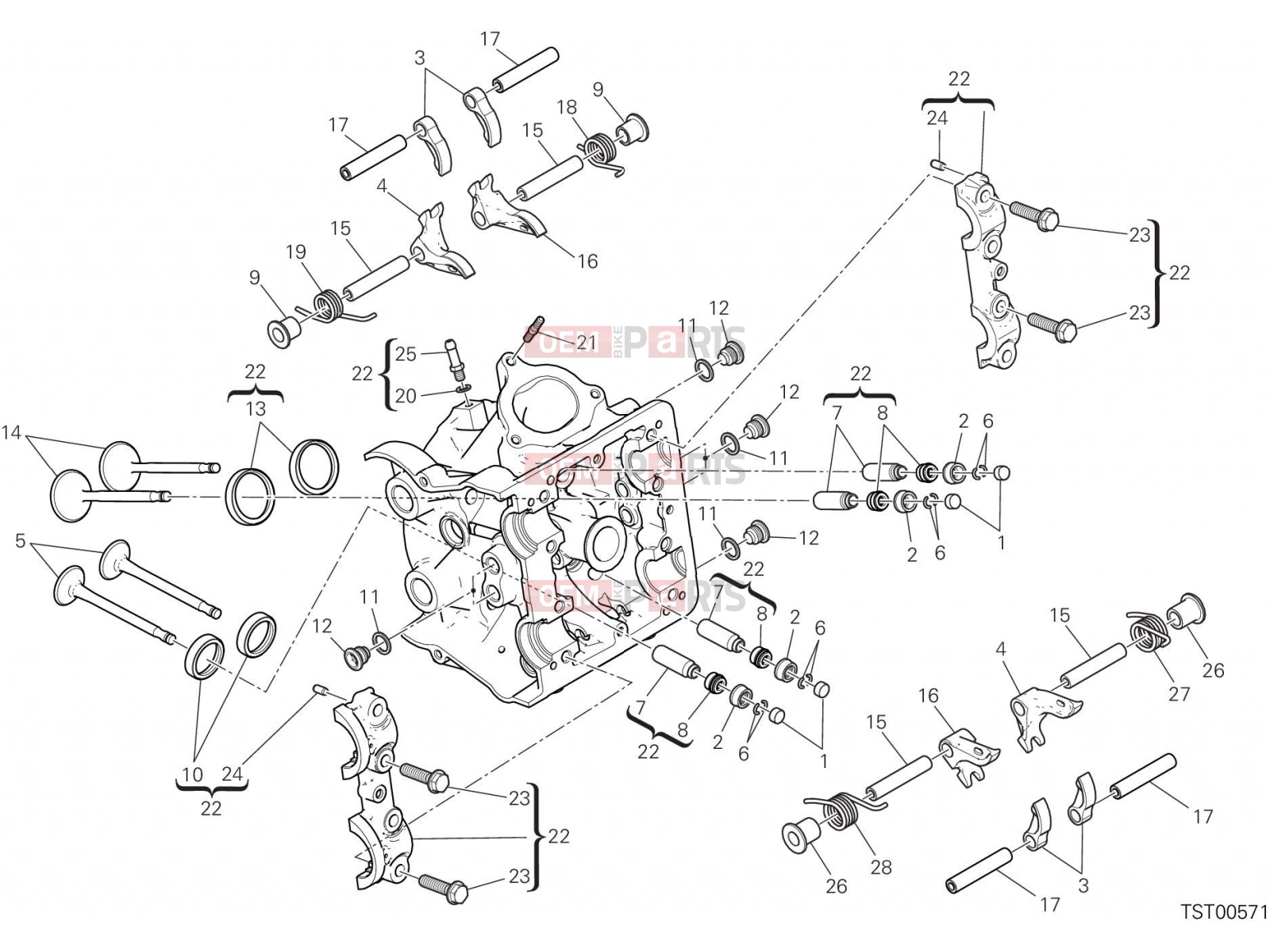 DUCATI 2016 Hyperstrada 939 HORIZONTAL HEAD [MOD:HY939STR]