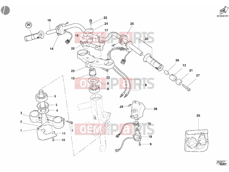 DUCATI 2004 Multistrada 1000 HANDLEBAR » HANDLE BAR
